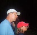 Menno and Daniel looking for cave bats--10,000 bats call the caverns home